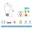 AL006 LED druppel 3,5W - 6,0cm transparant niet dimbaar