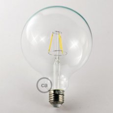 LED globe 4W - 12,5cm decoratief vintage transparant helder warm licht