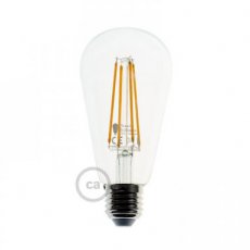 LED edison 7,5W - 6,4cm decoratief vintage transparant dimbaar
