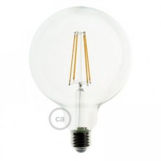 LED globe 7,5W - 12,5cm decoratief vintage transparant dimbaar