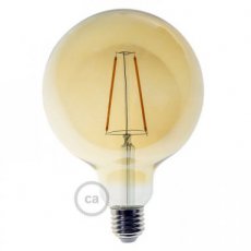 DL700134 LED globe 4W - 12,5cm decoratief vintage goudkleurig dimbaar