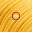 XZ3RM10 Textielkabel glanzend viscose geel 3 x 0,75