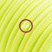 XZ3RF10 Textielkabel glanzend viscose fluo geel 3 x 0,75