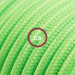XZ3RF06 Textielkabel glanzend viscose fluo groen 3 x 0,75
