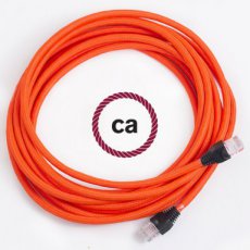 LAN - Ethernet textielkabel fluo oranje