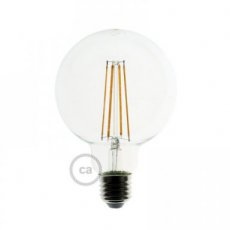 LED globe 7,5W - 9,5cm decoratief vintage transparant helder warm licht