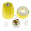KPLPGIA Porselein E27 fitting - glad - geel