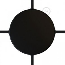 Metaal aansluitdoos - strak design - mat zwart