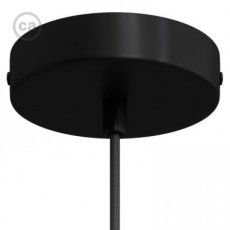 Metaal 1 gats plafondkap - strak design - zwart