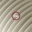 XZ15RM00 Textielkabel glanzend viscose ivoor 3 x 1,5