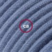 XZ3RC30 Textielkabel mat katoen steengrijs 3 x 0,75