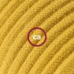 XZ3RC31 Textielkabel mat katoen honing goud 3 x 0,75