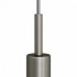 SERM4TIS Geborsteld titanium afwerking metaal rond 7 cm. trekontlaster met draadstang, moer en sluitring