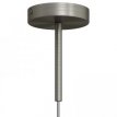 SERM5TIS Geborsteld titanium afwerking metaal rond 15 cm. trekontlaster met draadstang, moer en sluitring